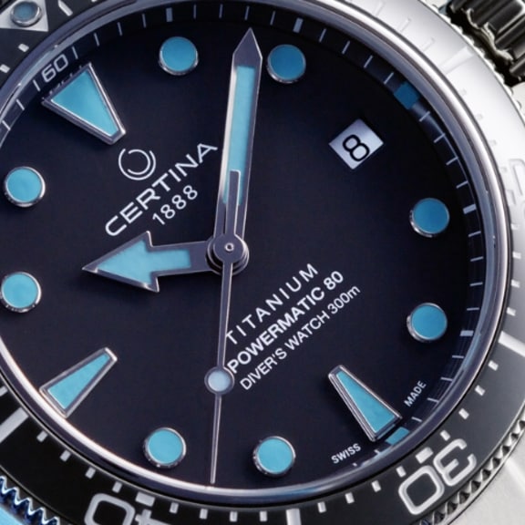 DS Action Diver 38mm Titanium turquoise