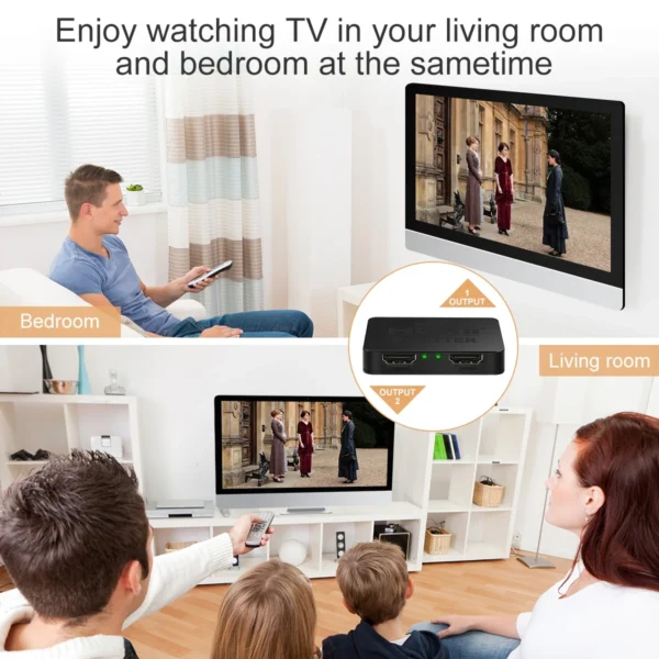 4K Best Factory Price 2 4 8 16 ports Remote Control Switcher Video HDMI Splitter - Image 4